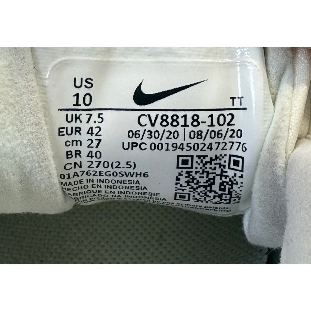 Nike Air Max 270 React 'Pale Ivory' CV8818-102‎ Women's Sz 10 Shoes